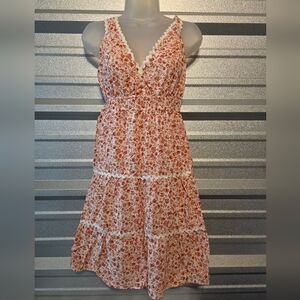 Beachsissi Chic Floral V-Neck Midi Dress